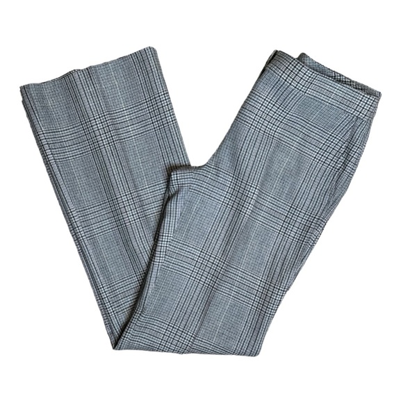 ANN TAYLOR WOOL BLEND HERRINGBONE FLAT FRONT LINED WIDE LEG TROUSER PANTS - Picture 5 of 11